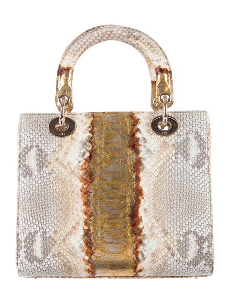 dior bag python|christian dior python tote.